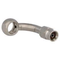 90° AN3 / 11,2 (=AN4 Hål) Banjo Rostfritt QSP